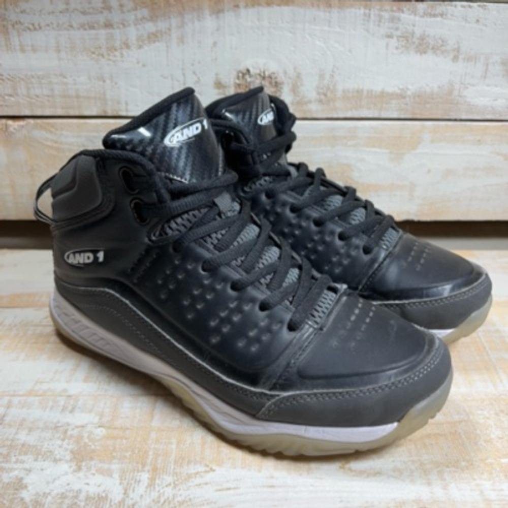 And‎ 1 Boys Pulse 2.0 Athletic Shoes Black AD90080BBV Mid Top Lace Up 5 M